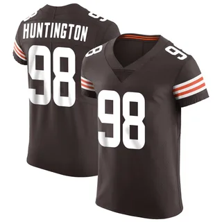 Adin Huntington Cleveland Browns Men's Elite Vapor Nike Jersey - Brown