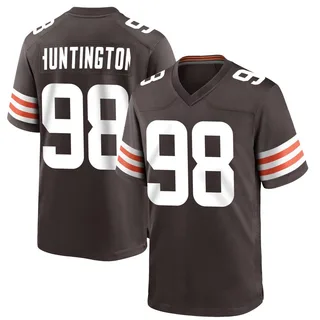 Adin Huntington Cleveland Browns Men's Game Team Color Nike Jersey - Brown