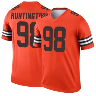 Adin Huntington Cleveland Browns Men's Legend Inverted Nike Jersey - Orange