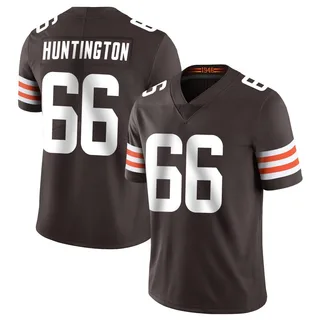 Adin Huntington Cleveland Browns Men's Limited Team Color Vapor Untouchable Nike Jersey - Brown