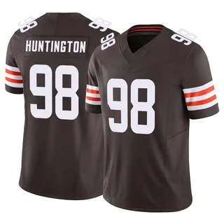 Adin Huntington Cleveland Browns Men's Limited Vapor F.U.S.E. Nike Jersey - Brown