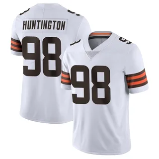 Adin Huntington Cleveland Browns Men's Limited Vapor Untouchable Nike Jersey - White