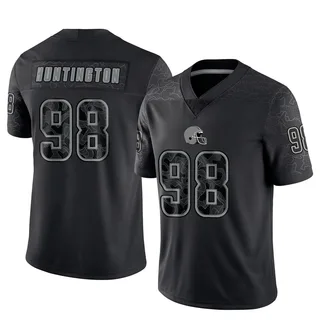 Adin Huntington Cleveland Browns Youth Limited Reflective Nike Jersey - Black