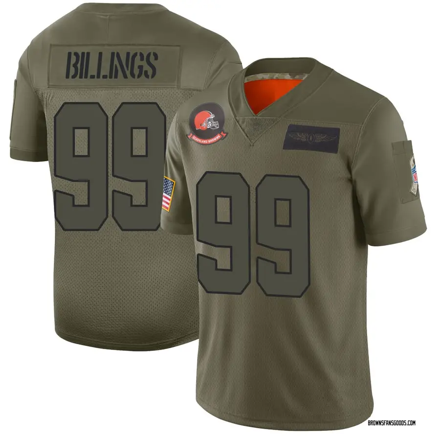 Andrew Billings Cleveland Browns Men's Limited 2019 Salute to Service Jersey - Camo