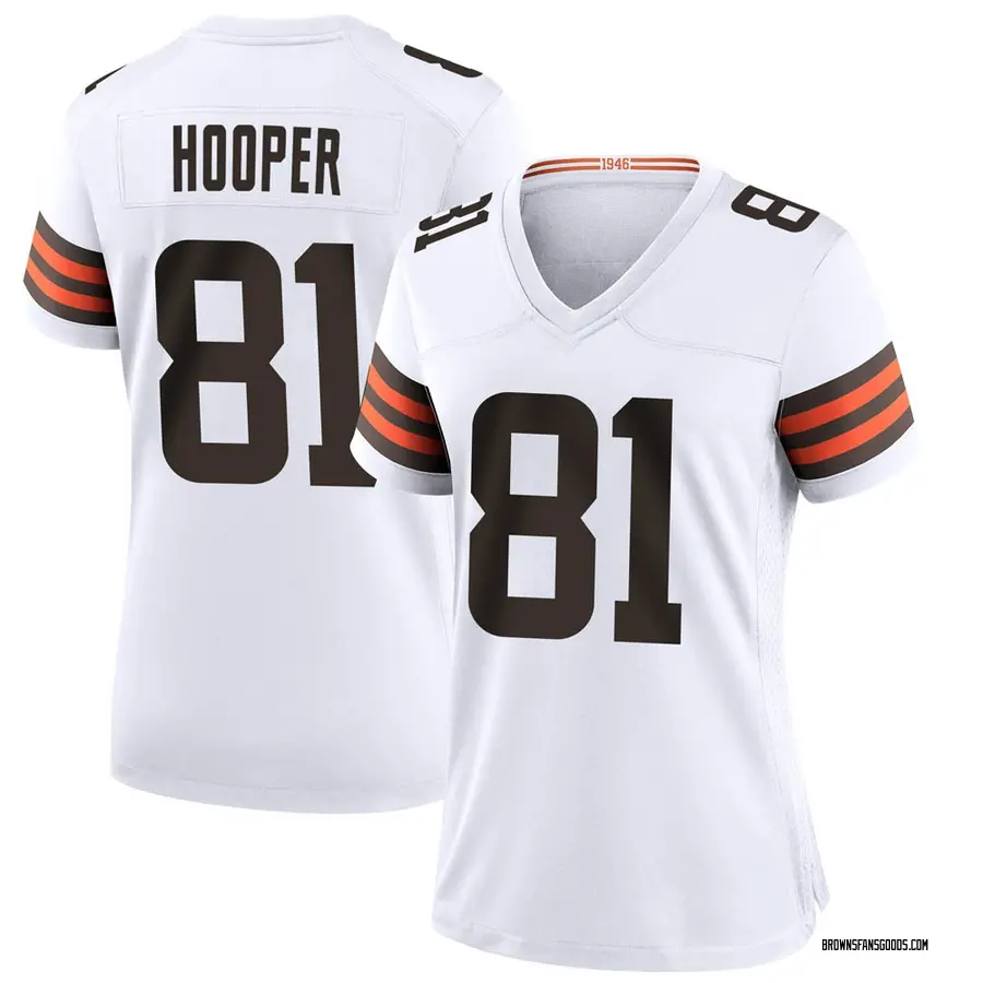 Austin Hooper Cleveland Browns Women's Game Nike Jersey - White