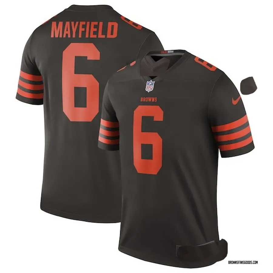 baker mayfield stitched color rush jersey