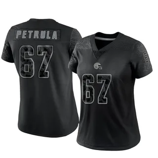 Ben Petrula Cleveland Browns Women's Limited Reflective Nike Jersey - Black