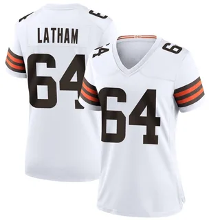 Brady Latham Cleveland Browns Women's Game Nike Jersey - White