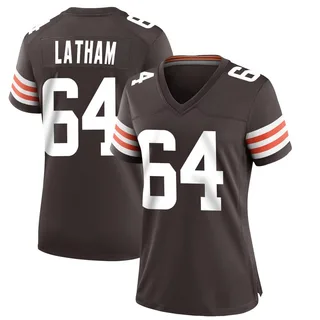 Brady Latham Cleveland Browns Women's Game Team Color Nike Jersey - Brown