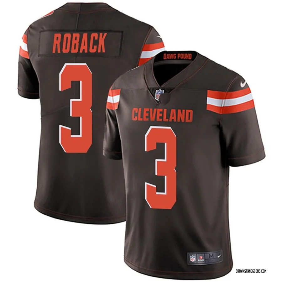 Brogan Roback Cleveland Browns Men's Limited Team Color Vapor Untouchable Nike Jersey - Brown
