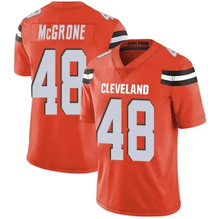 Cameron McGrone Cleveland Browns Men's Limited Alternate Vapor Untouchable Nike Jersey - Orange