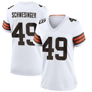 Carson Schwesinger Cleveland Browns Women's Game Nike Jersey - White