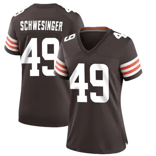 Carson Schwesinger Cleveland Browns Women's Game Team Color Nike Jersey - Brown