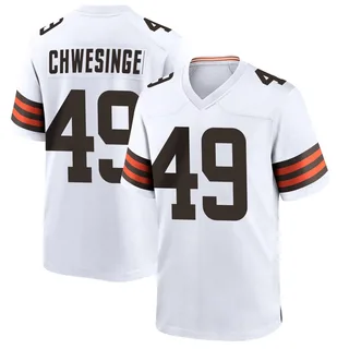 Carson Schwesinger Cleveland Browns Youth Game Nike Jersey - White