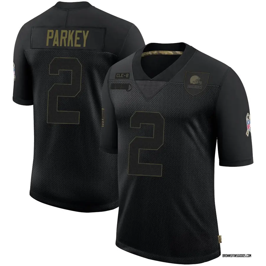 Cody Parkey Cleveland Browns Youth Limited 2020 Salute To Service Jersey - Black