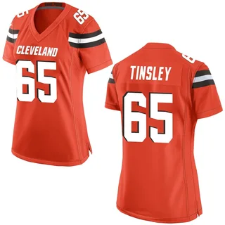 Dartanyan Tinsley Cleveland Browns Women's Game Alternate Nike Jersey - Orange