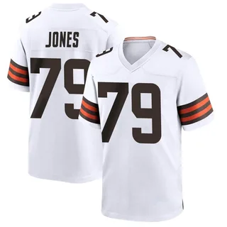 Dawand Jones Cleveland Browns Men's Game Nike Jersey - White