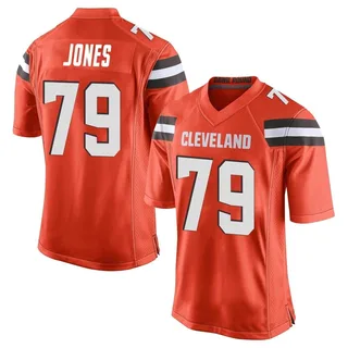 Dawand Jones Cleveland Browns Youth Game Alternate Nike Jersey - Orange