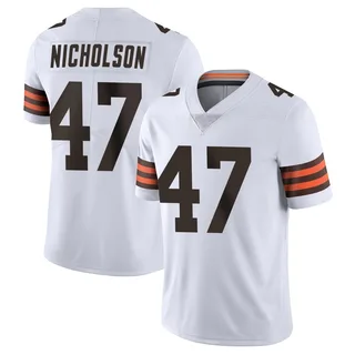 DeCarlos Nicholson Cleveland Browns Men's Limited Vapor Untouchable Nike Jersey - White