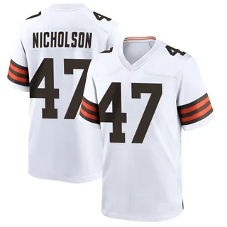 DeCarlos Nicholson Cleveland Browns Youth Game Nike Jersey - White