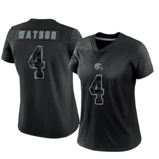 Deshaun Watson Cleveland Browns Women's Limited Reflective Nike Jersey - Black