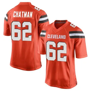 Elijah Chatman Cleveland Browns Men's Game Alternate Nike Jersey - Orange