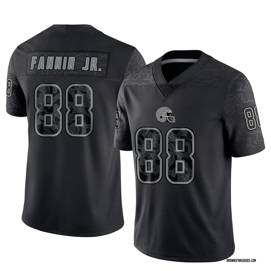 Harold Fannin Jr. Cleveland Browns Men's Limited Reflective Nike Jersey - Black