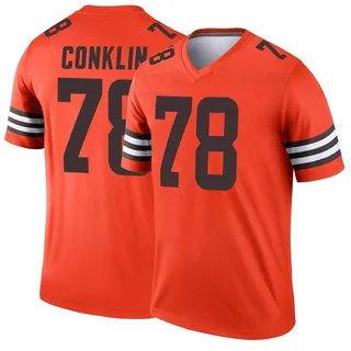 Jack Conklin Cleveland Browns Men's Legend Inverted Nike Jersey - Orange