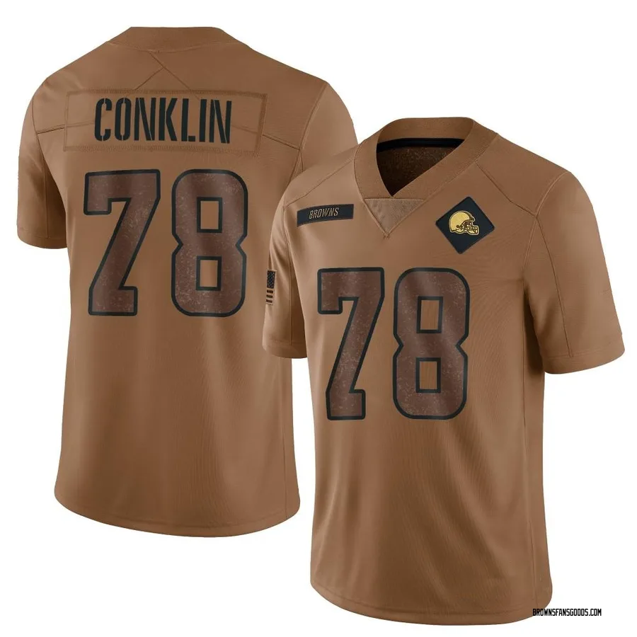 Jack Conklin Cleveland Browns Youth Limited 2023 Salute To Service Nike Jersey - Brown