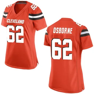 Justin Osborne Cleveland Browns Women's Game Alternate Nike Jersey - Orange