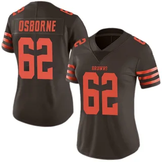 Justin Osborne Cleveland Browns Women's Limited Color Rush Nike Jersey - Brown