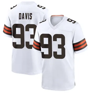 Kalia Davis Cleveland Browns Men's Game Nike Jersey - White