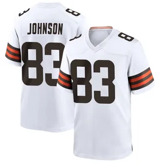 Kisean Johnson Cleveland Browns Men's Game Nike Jersey - White