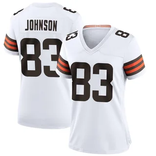 Kisean Johnson Cleveland Browns Women's Game Nike Jersey - White
