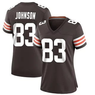 Kisean Johnson Cleveland Browns Women's Game Team Color Nike Jersey - Brown