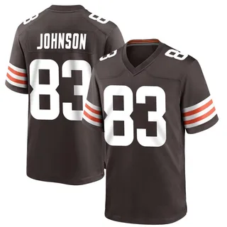 Kisean Johnson Cleveland Browns Youth Game Team Color Nike Jersey - Brown