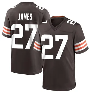 LaMareon James Cleveland Browns Men's Game Team Color Nike Jersey - Brown