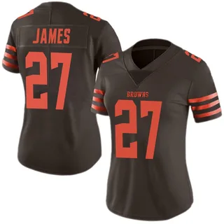 LaMareon James Cleveland Browns Women's Limited Color Rush Nike Jersey - Brown