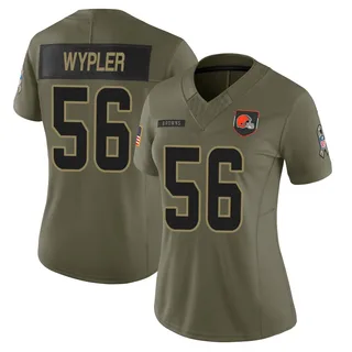 Luke Wypler Cleveland Browns Women's Limited 2025 Salute to Service Nike Jersey - Olive