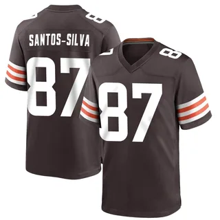 Marcus Santos-Silva Cleveland Browns Men's Game Team Color Nike Jersey - Brown
