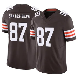 Marcus Santos-Silva Cleveland Browns Men's Limited Vapor F.U.S.E. Nike Jersey - Brown