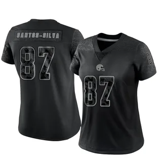 Marcus Santos-Silva Cleveland Browns Women's Limited Reflective Nike Jersey - Black