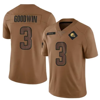 Marquise Goodwin Cleveland Browns Men's Limited 2023 Salute To Service Nike Jersey - Brown