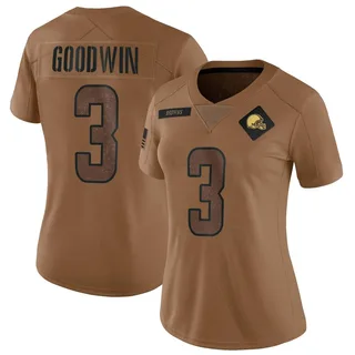 Marquise Goodwin Cleveland Browns Women's Limited 2023 Salute To Service Nike Jersey - Brown