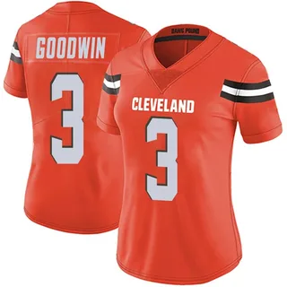 Marquise Goodwin Cleveland Browns Women's Limited Alternate Vapor Untouchable Nike Jersey - Orange