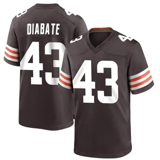 Mohamoud Diabate Cleveland Browns Youth Game Team Color Nike Jersey - Brown