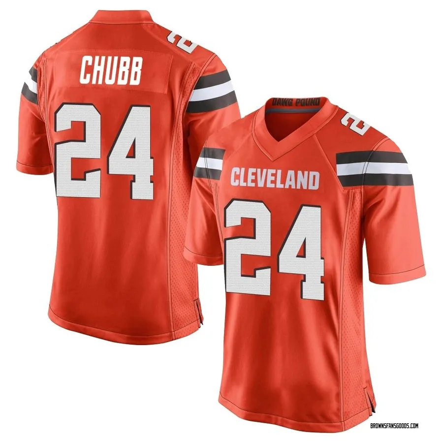 nick chubb browns youth jersey