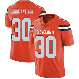 Nik Constantinou Cleveland Browns Men's Limited Alternate Vapor Untouchable Nike Jersey - Orange