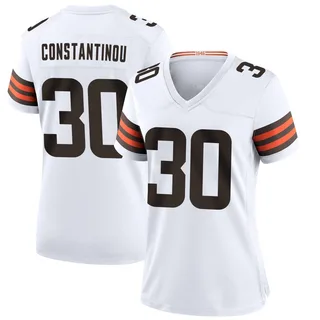 Nik Constantinou Cleveland Browns Women's Game Nike Jersey - White