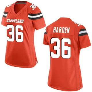 T.J. Harden Cleveland Browns Women's Game Alternate Nike Jersey - Orange